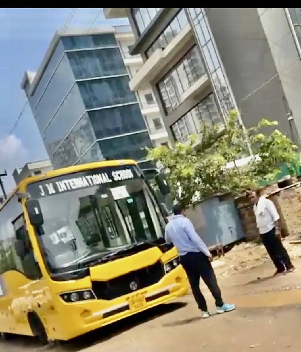 A school bus got stuck in a pothole on this stretch on April 8