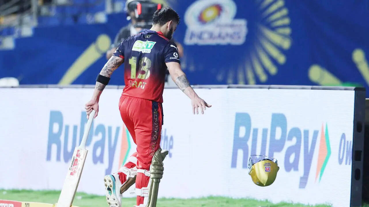 Virat Kohli loses cool, throws helmet and gloves after dismissal vs Mumbai Indians