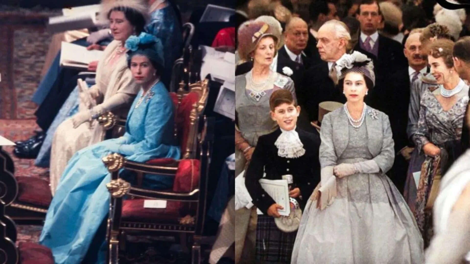 The monarch donned the ensemble for her sister Princess Margaret's wedding in 1960<br>