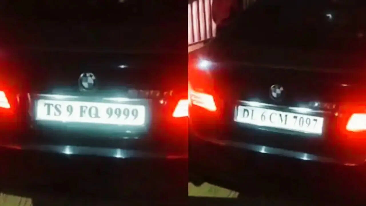 'DL and TS': Hyderabad doctor with 'James Bond-like switch' on BMW arrested