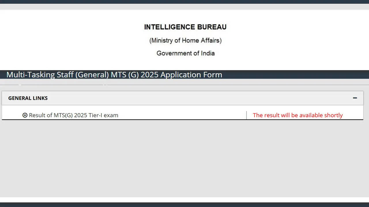 IB MTS result 2026 release shortly as per official notice; here's how to download merit list at mha.gov.in