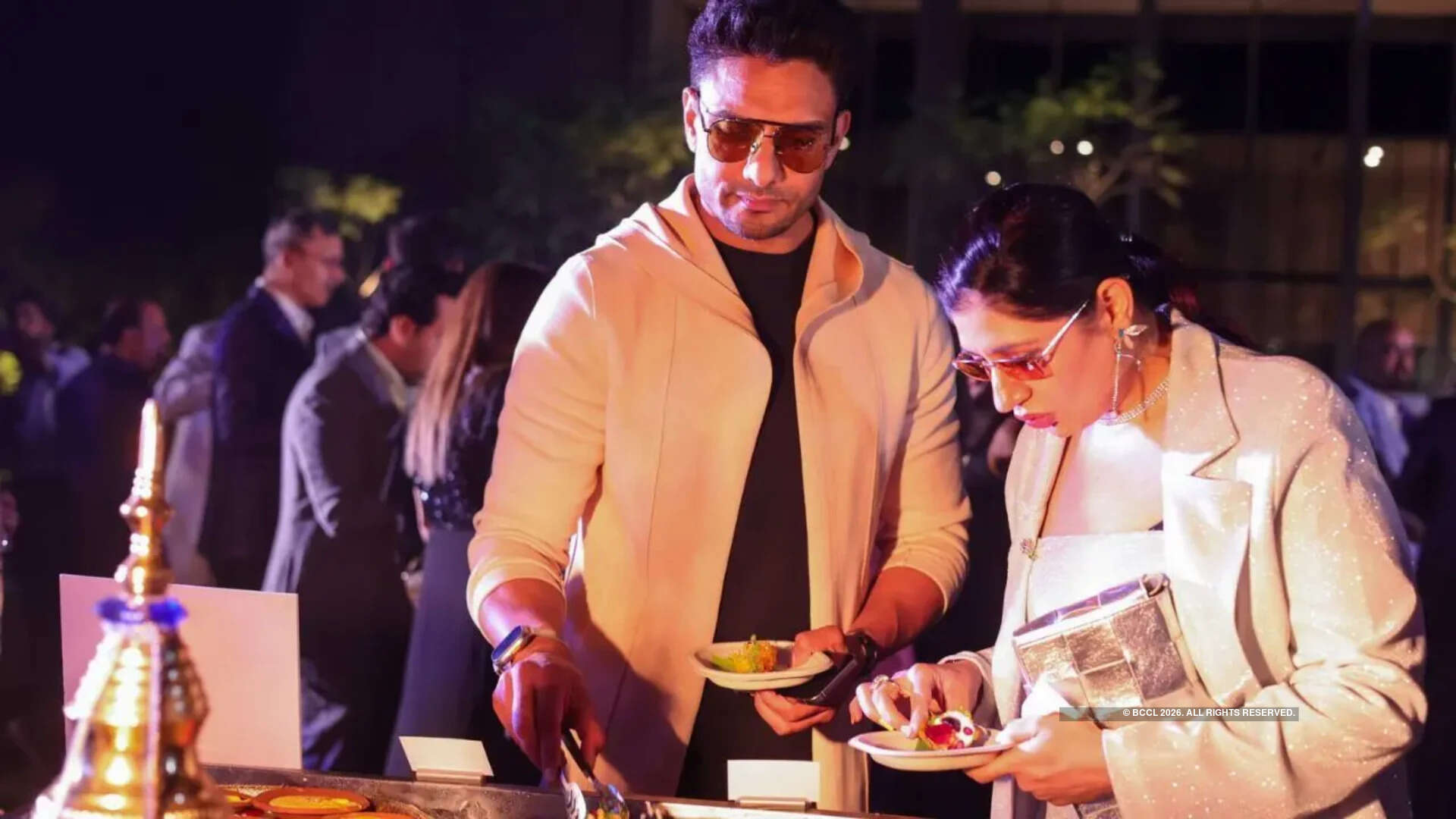 Amal Sehrawat, actor, with his wife, Neha Sehrawat