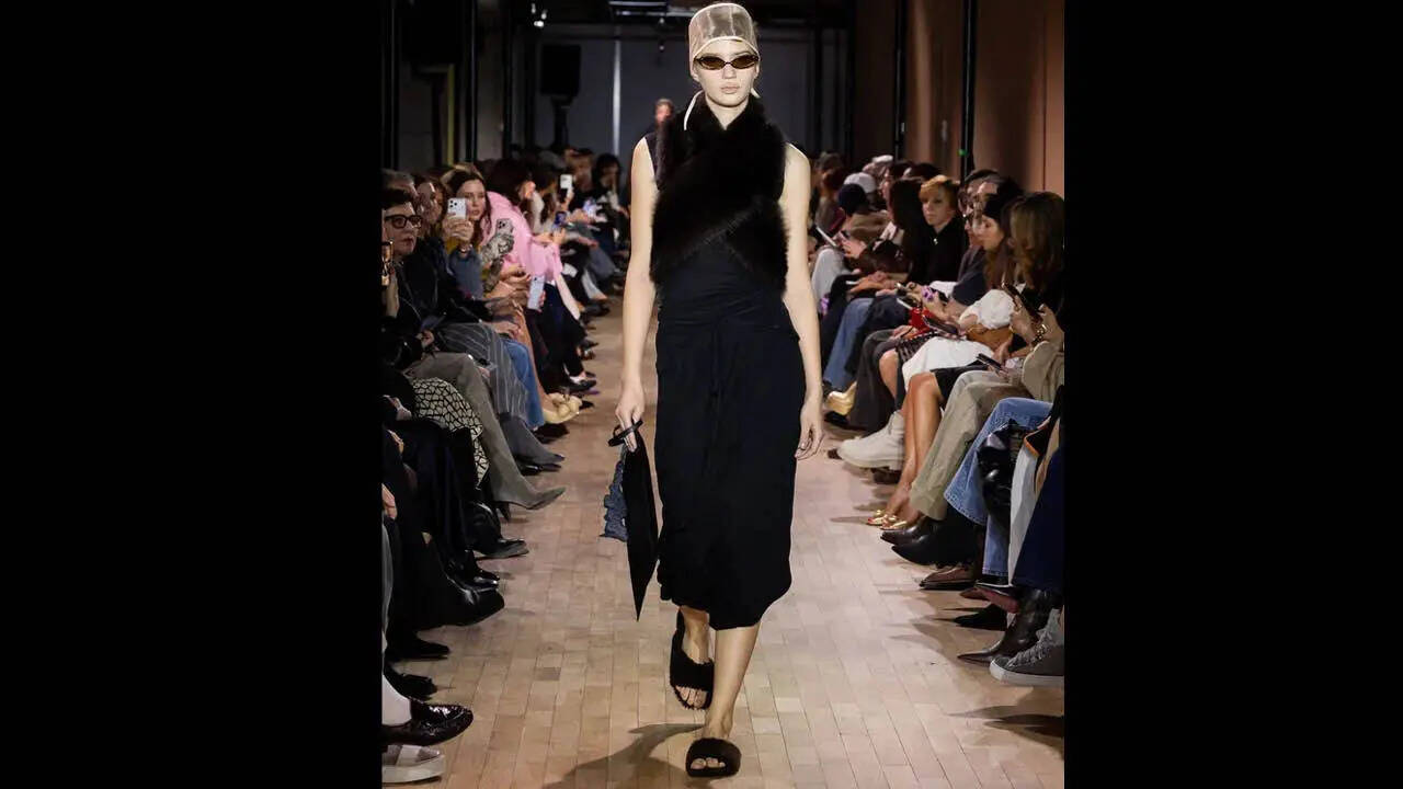 Mink fur - an essential element of a woman’s winter wardrobe - featured prominently