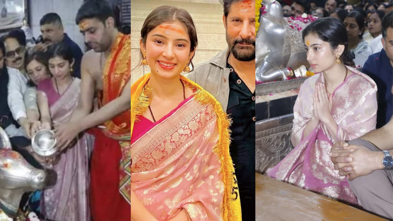 Sara Arjun Seeks Blessings at Mahakaleshwar Temple