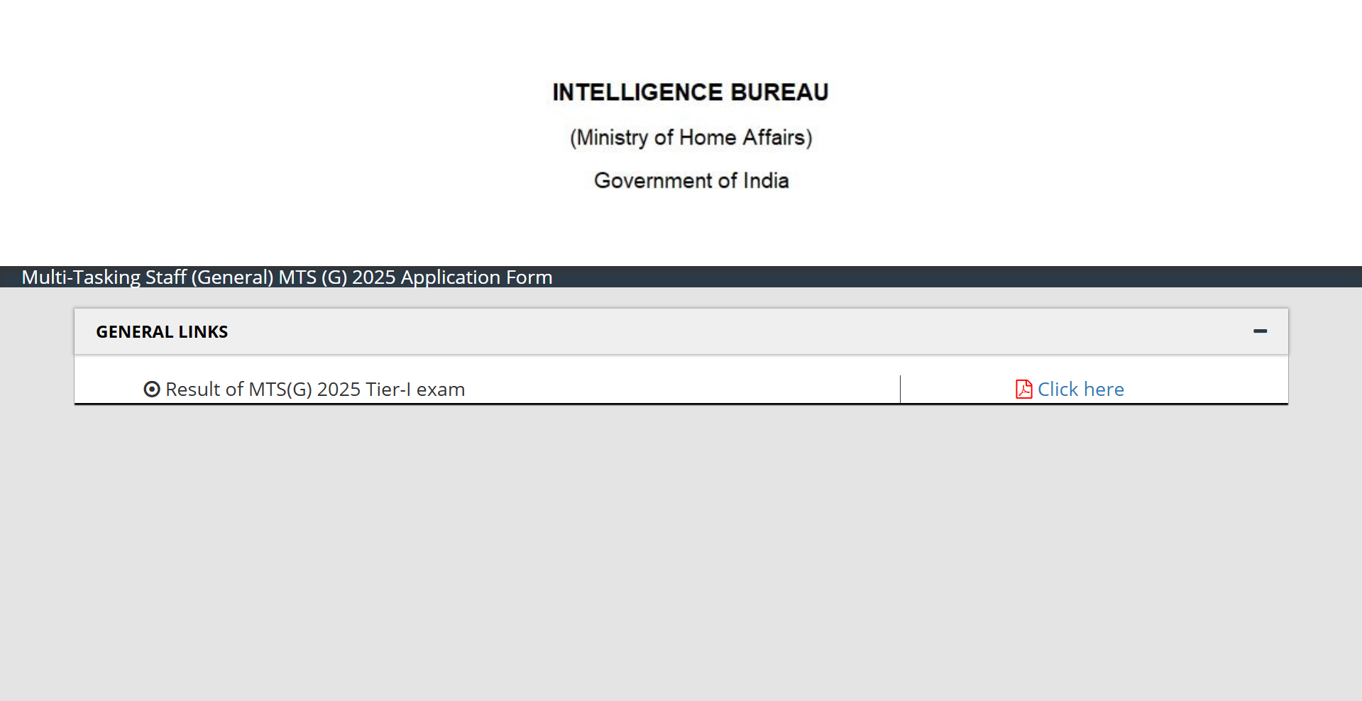 IB MTS result 2026 released at mha.gov.in: Direct link to download list of shortlisted candidates for Tier 2 exam