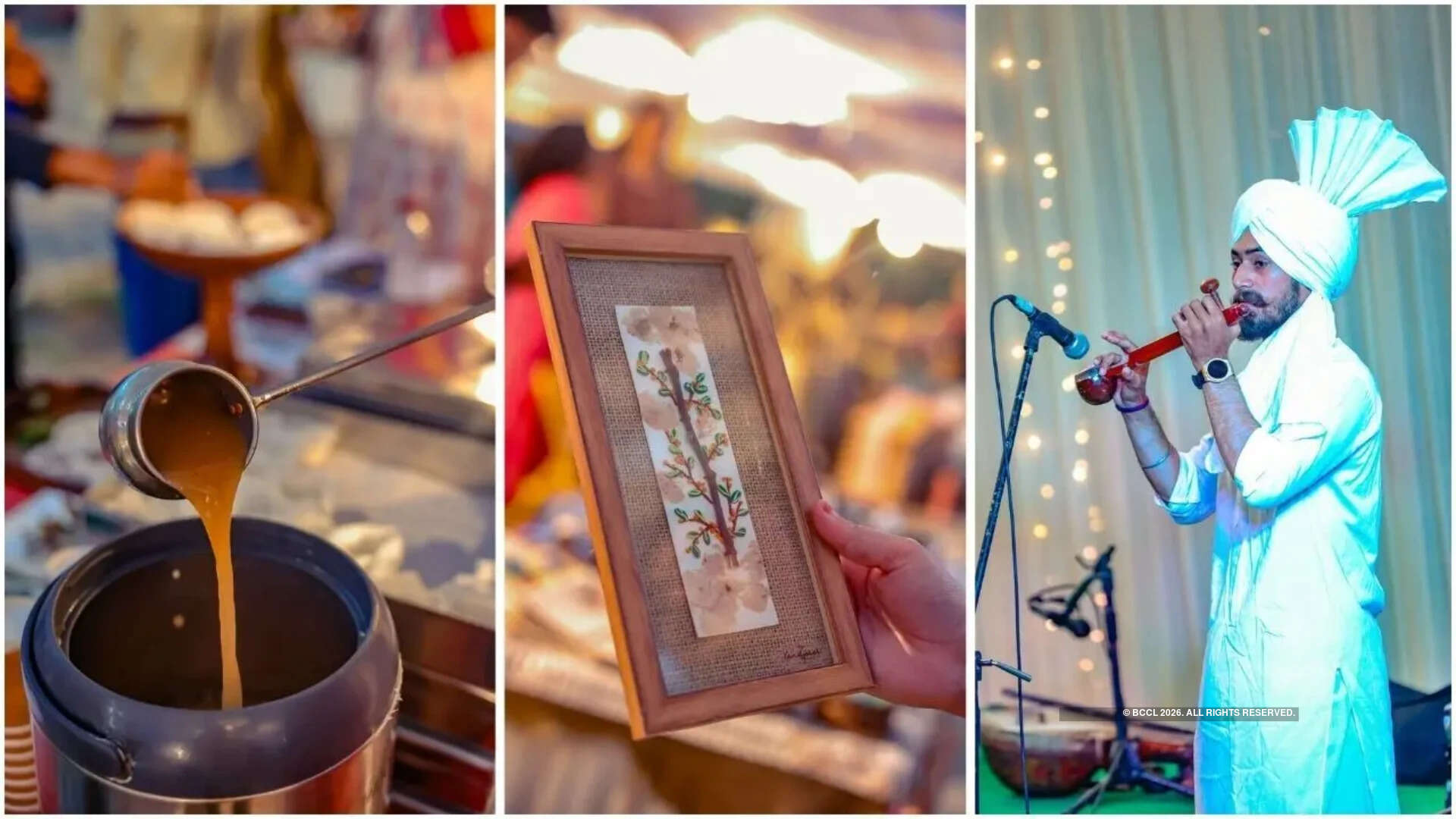 Food, art and music at the bazaar