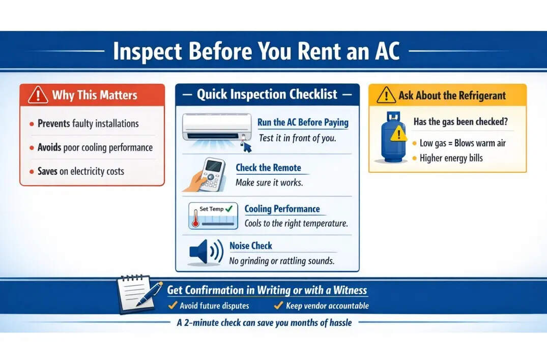 Inspect the unit before it enters your home