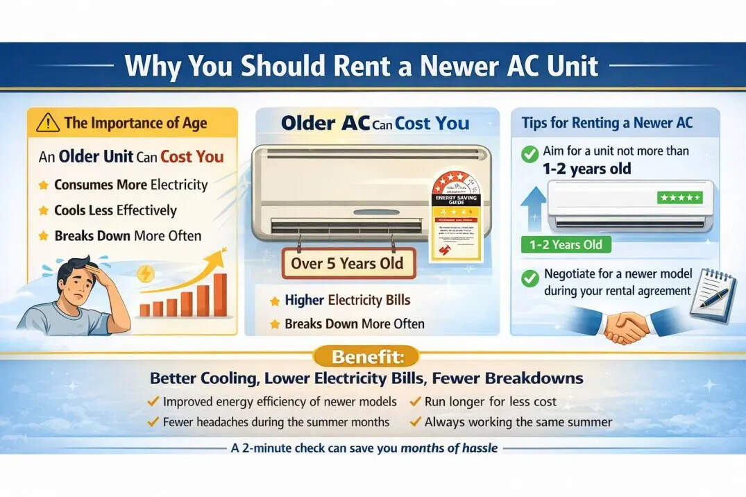 Ask the vendor how old the AC unit is