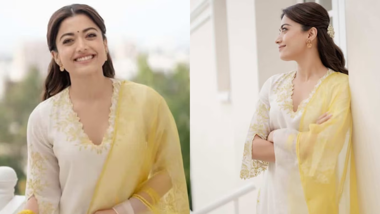 Rashmika Mandanna Gives Chanderi a Fresh New-Bride Spin