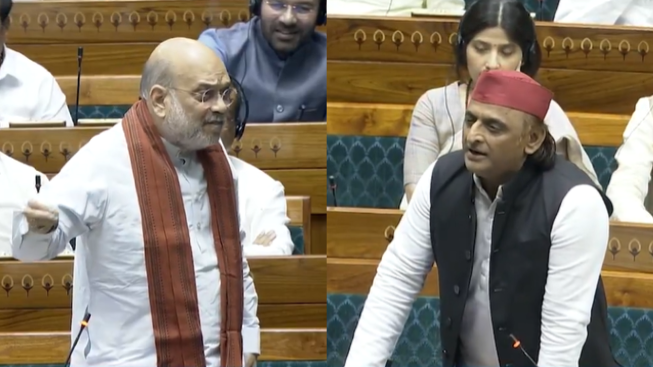 ‘Religion-based reservation unconstitutional’: Amit Shah & Akhilesh Yadav clash in Lok Sabha over delimitation