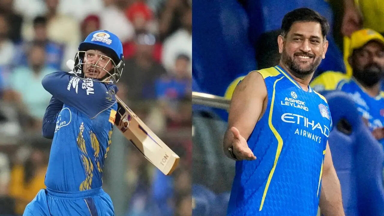 De Kock surpasses legendary MS Dhoni in first match for MI in 5 years