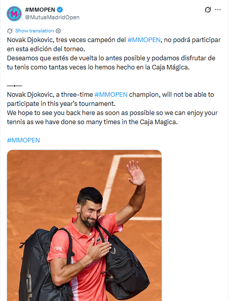 ​Madrid Open post