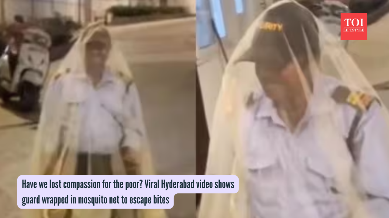 Have we lost compassion for the poor Viral Hyderabad video shows guard wrapped in mosquito net to escape bites
