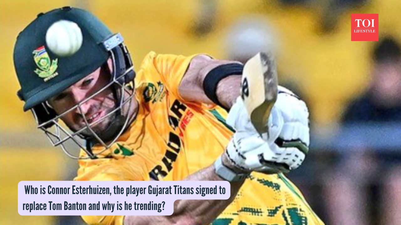 Who is Connor Esterhuizen, the player Gujarat Titans signed to replace Tom Banton and why is he trending
