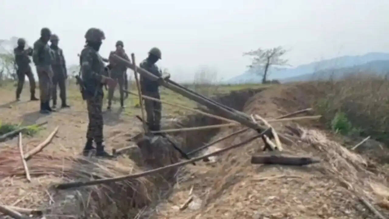 Army-led joint op destroys 10 illegal bunkers in Manipur's Jalenbung Hills