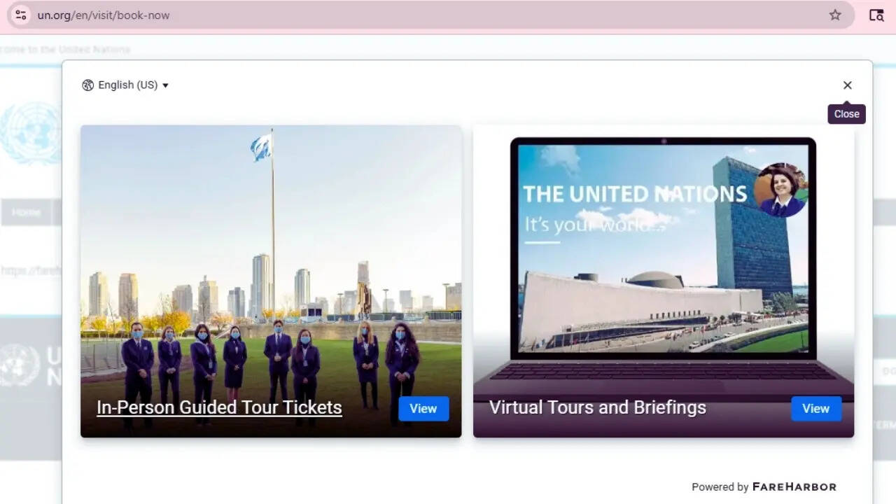 UN visitor center information