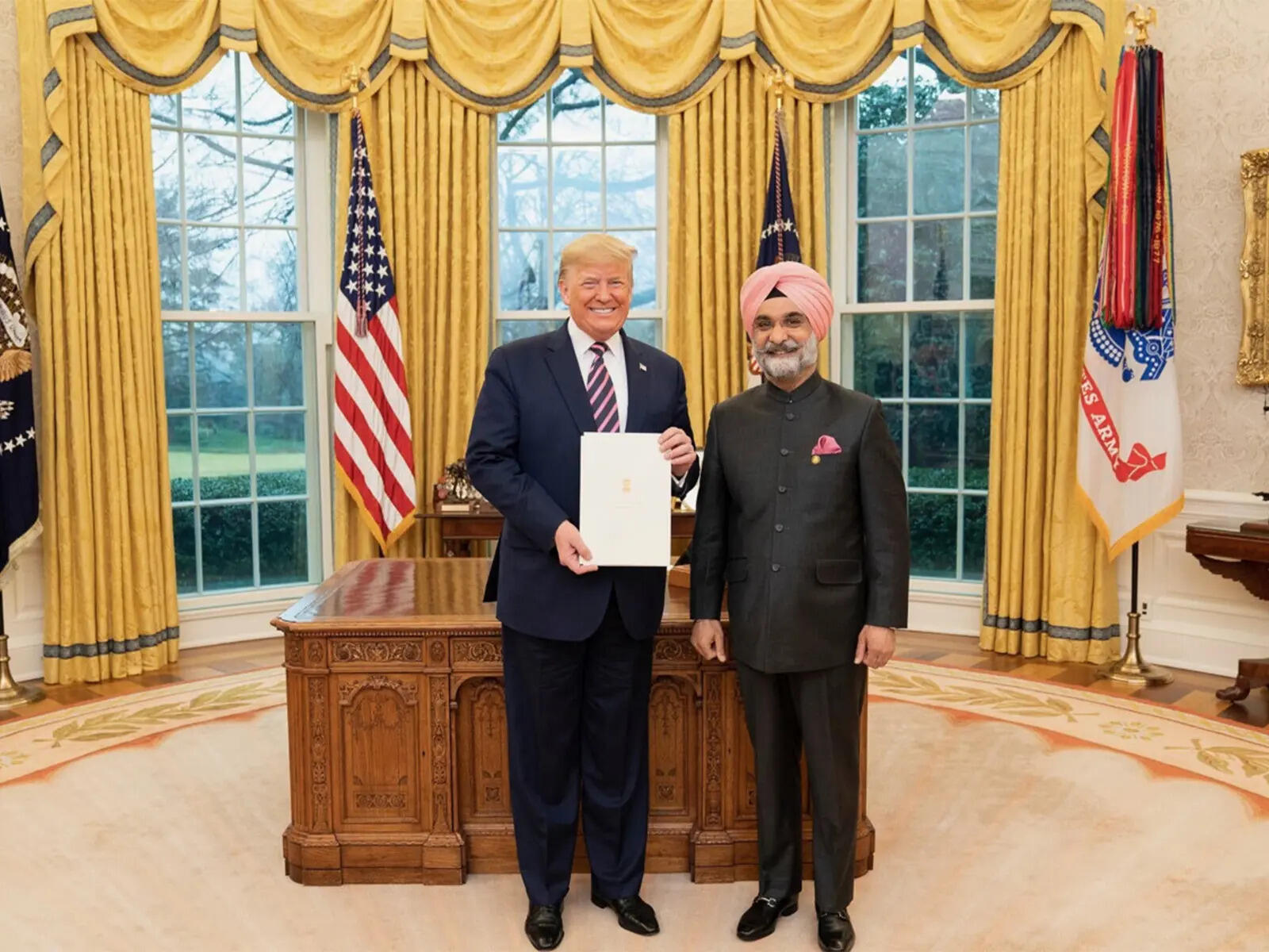 ‘Matter of satisfaction and happiness’: Delhi LG and ex-envoy Taranjit Sandhu on Trump’s congratulatory message