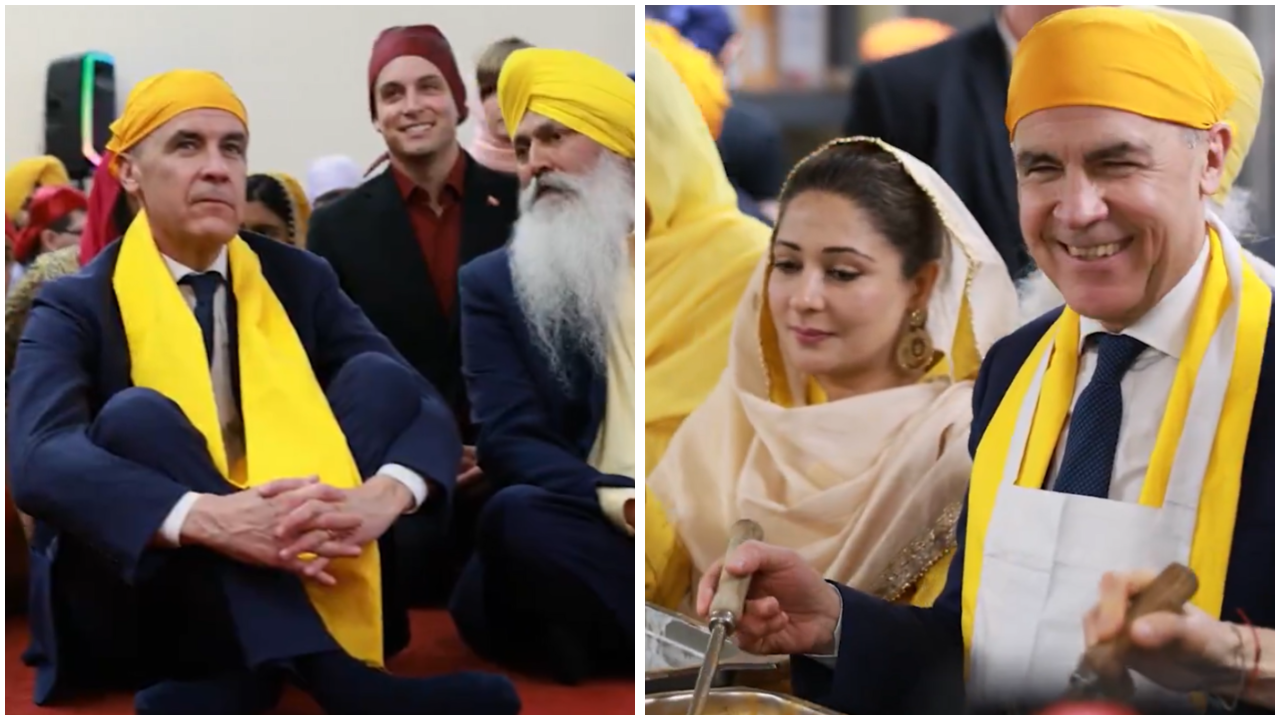 Watch: Canada PM Mark Carney celebrates Sikh Heritage Month, joins community service
