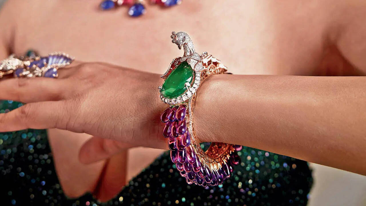 The peacock motif is a much sought after design as it’s considered a symbol of grace and beauty