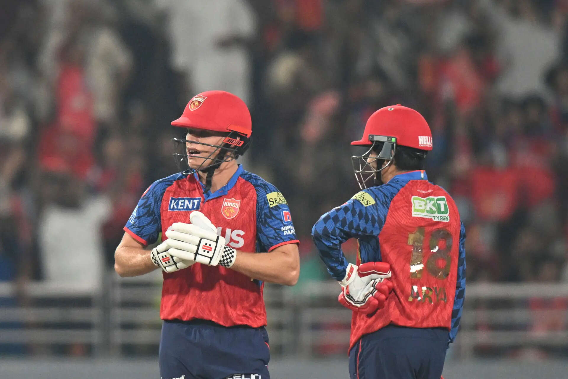 IPL Live: Arya and Connolly both hit fifties as Punjab Kings pile on the runs
