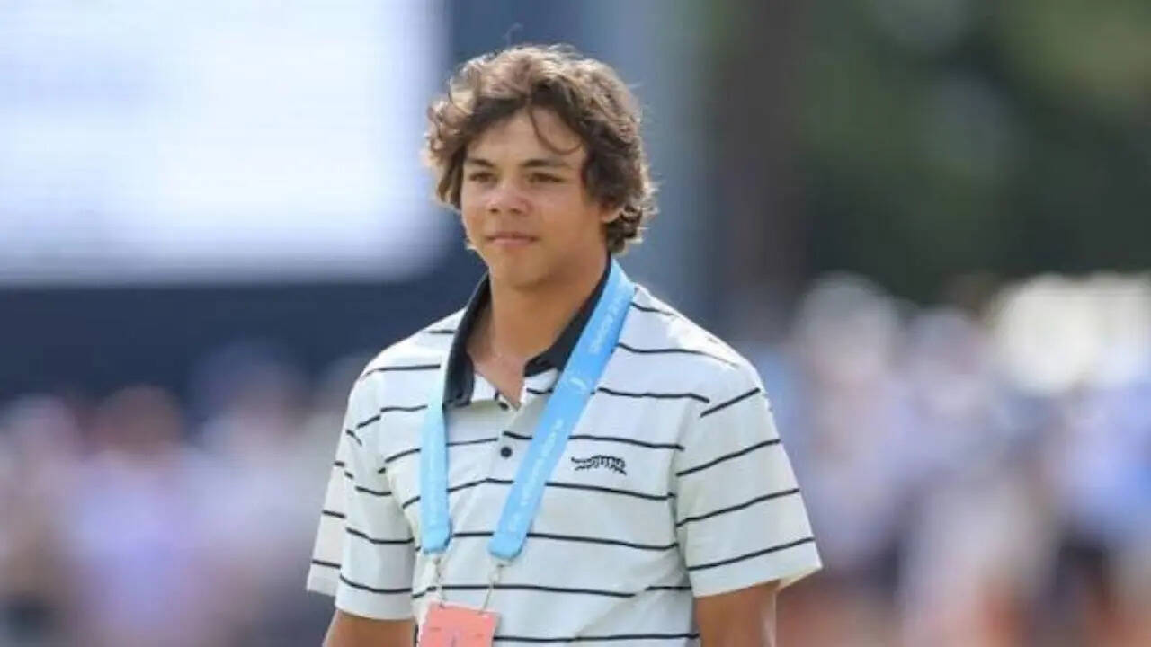 Charlie Woods battles to T42 finish as Justin Thomas offers mentorship