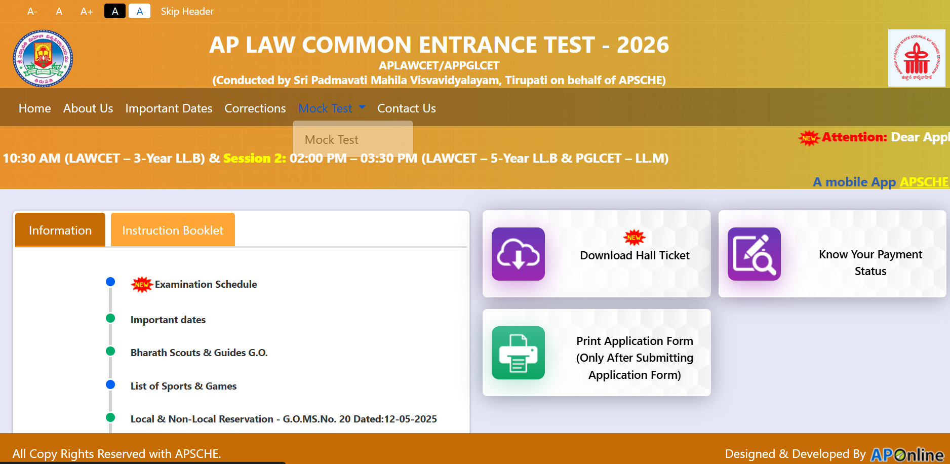 AP LAWCET admit card 2026 released at cets.apsche.ap.gov.in: Direct link to download hall tickets here