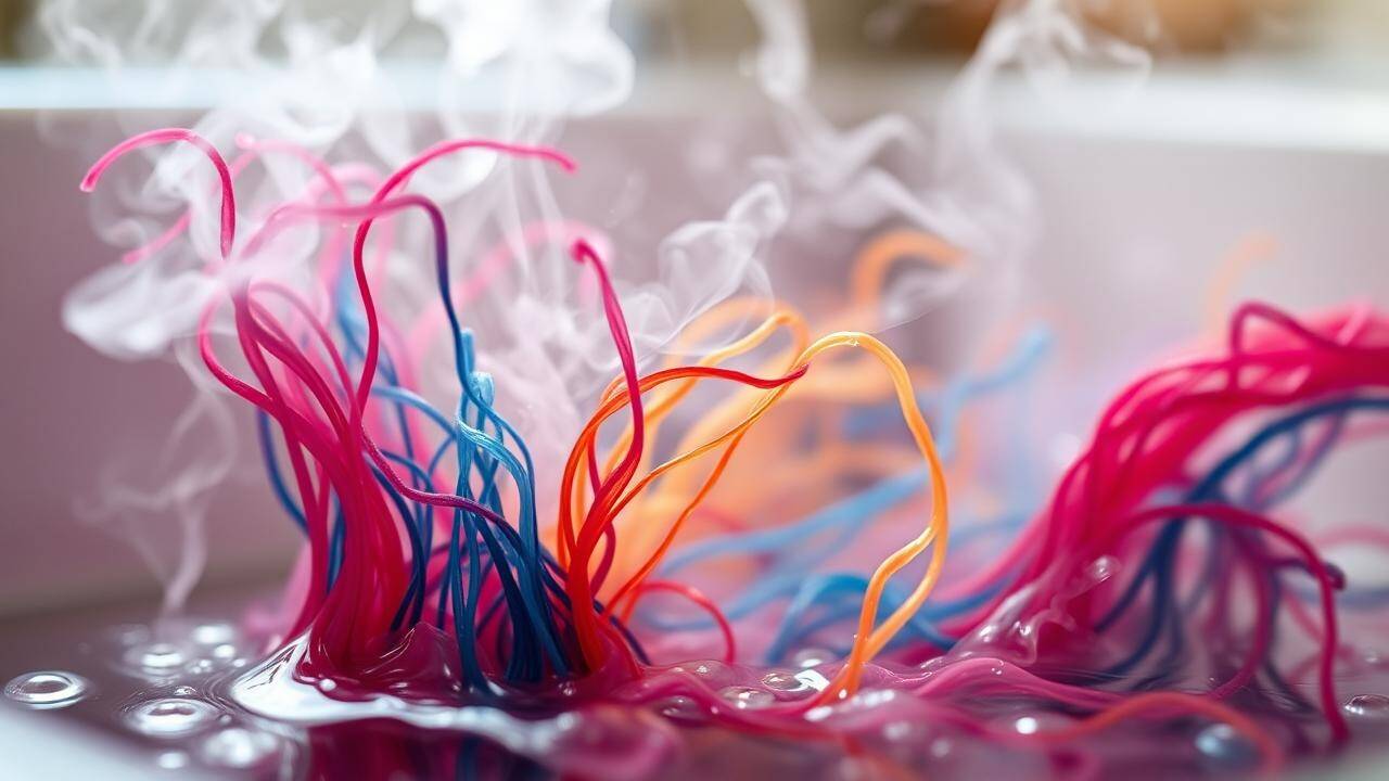 Dye Dissolving in Hot Water