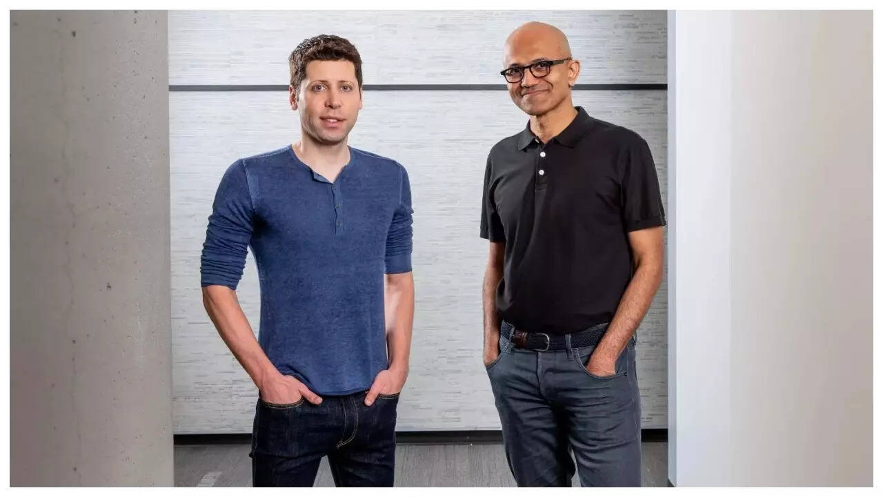 Sam Altman and Satya Nadella