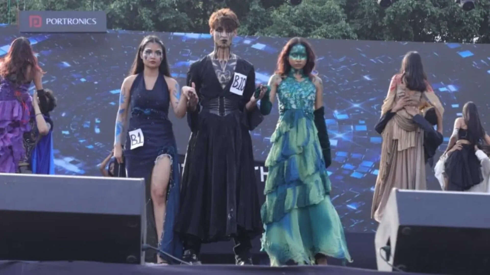 Fashion show at the fest brought together creative designs