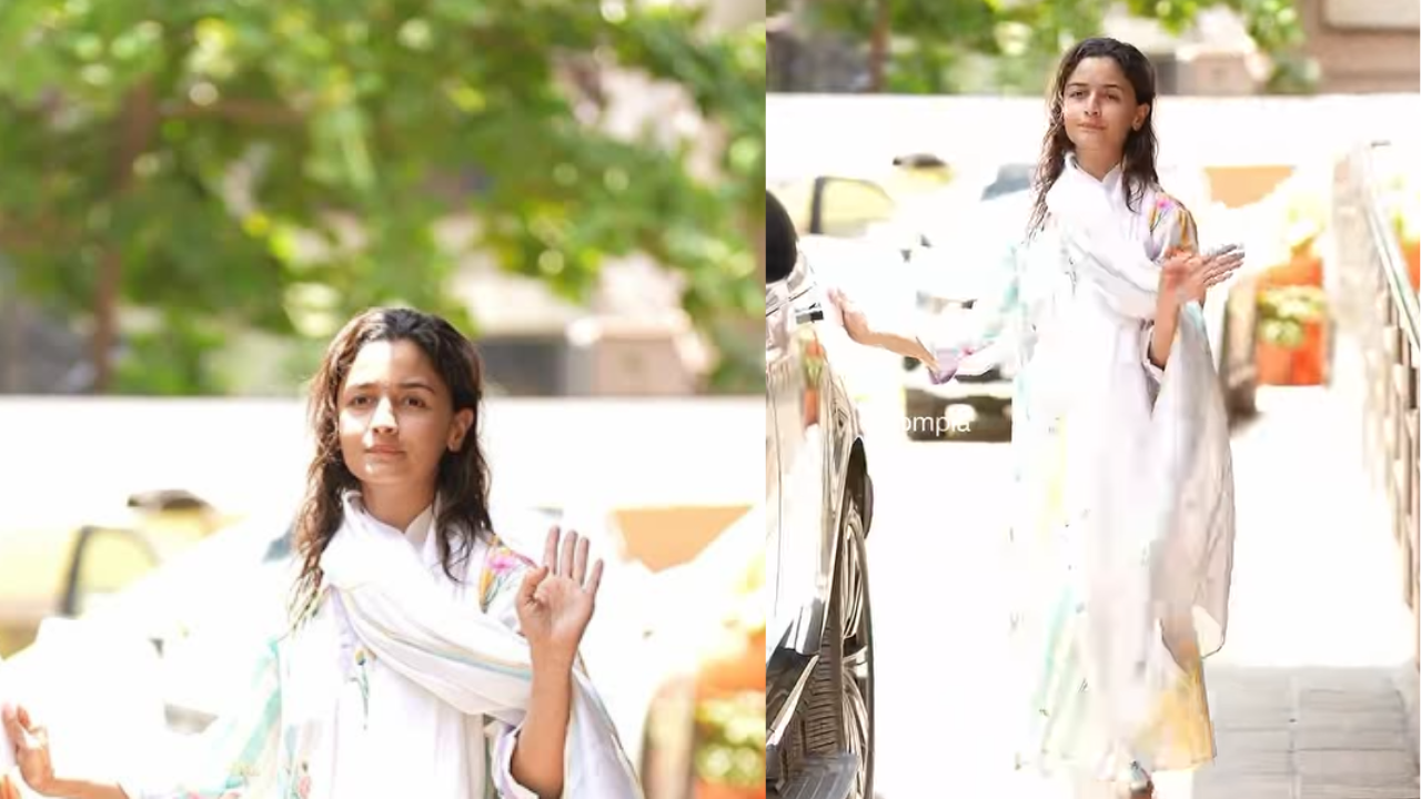 Alia Bhatt's white kurta look