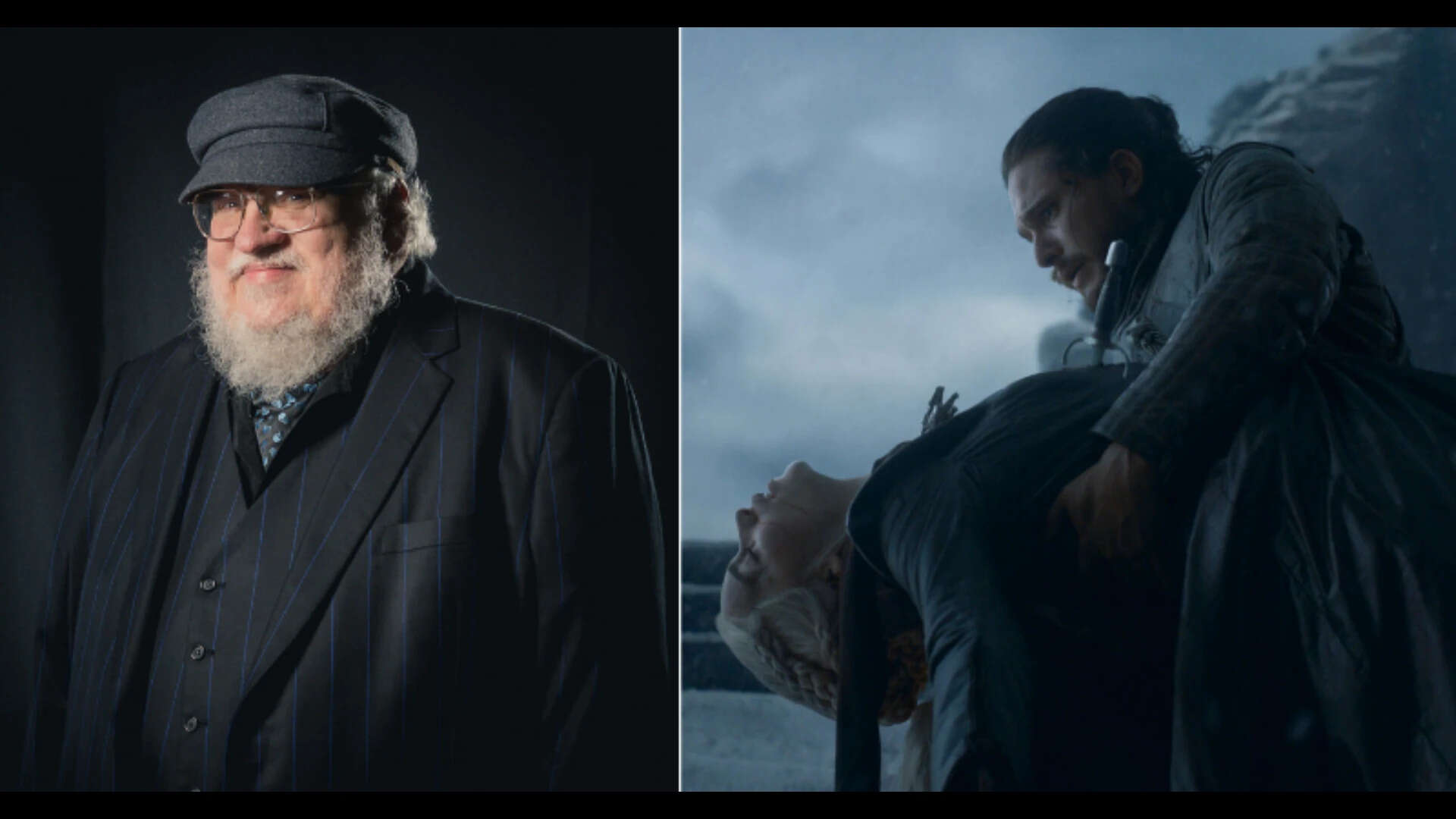 Game of thrones books will not have the same ending as the show, says George RR Martin.