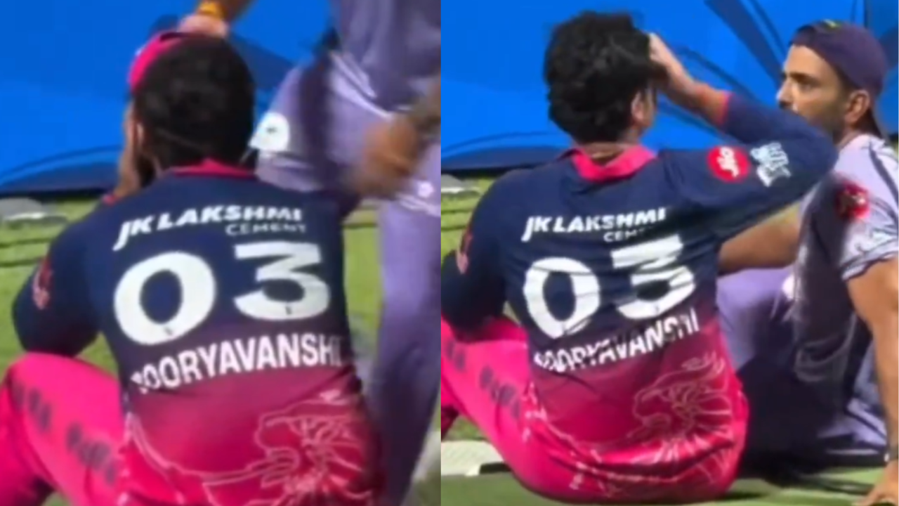 Vaibhav Sooryavanshi breaks down in tears after RR loss, gets consoled by KKR coach