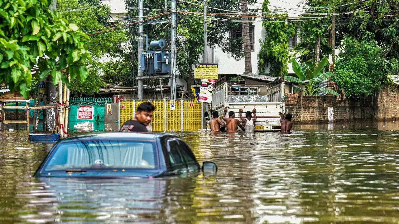 Guwahati logs highest April rainfall in 75 years; 1 dead, schools closed