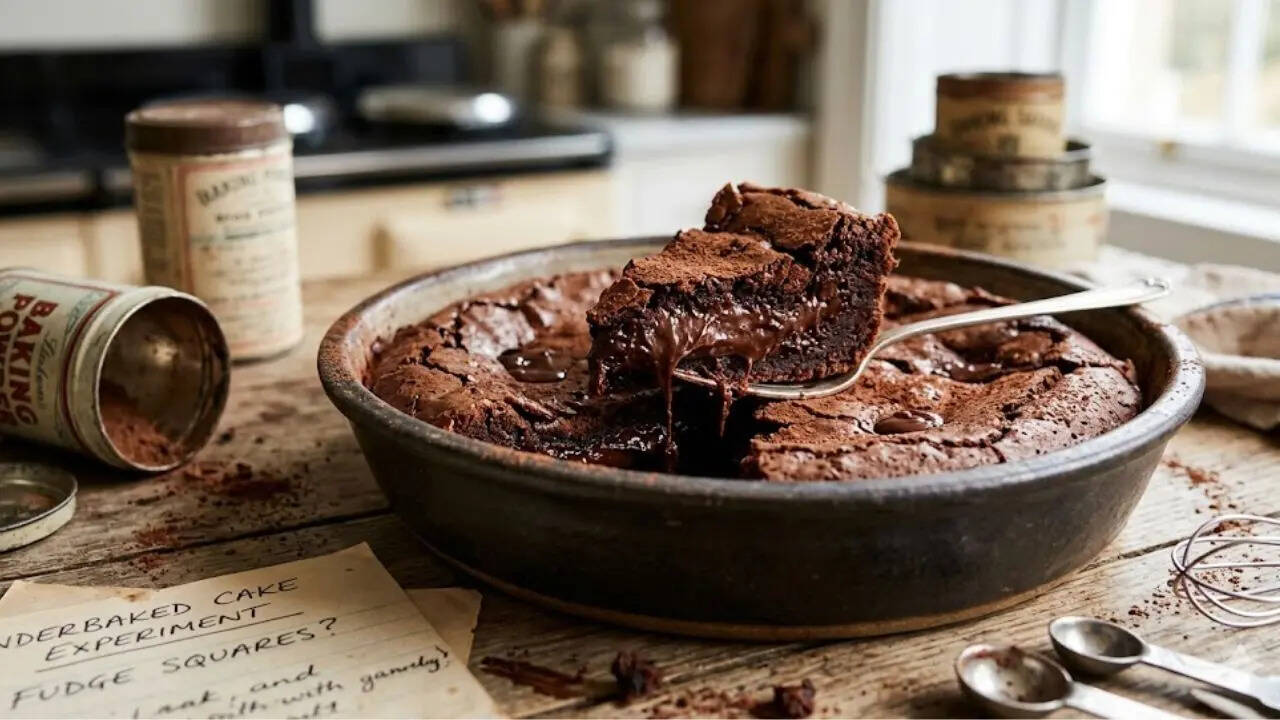Brownies underbaked cake discovery