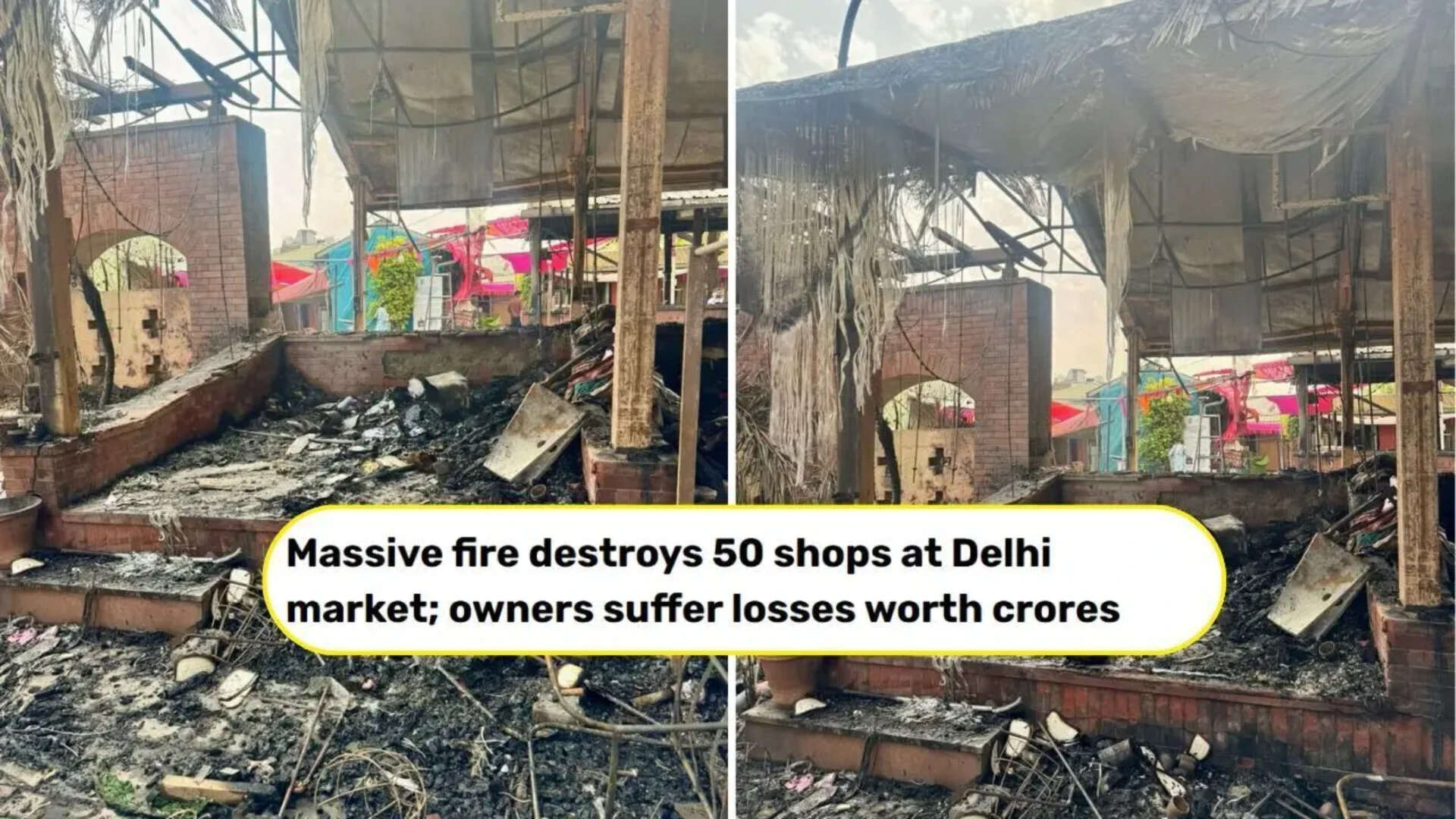 A fire in the early hours of March 15 at Dastkar’s Nature Bazaar venue in Chhatarpur damaged 42 stalls
