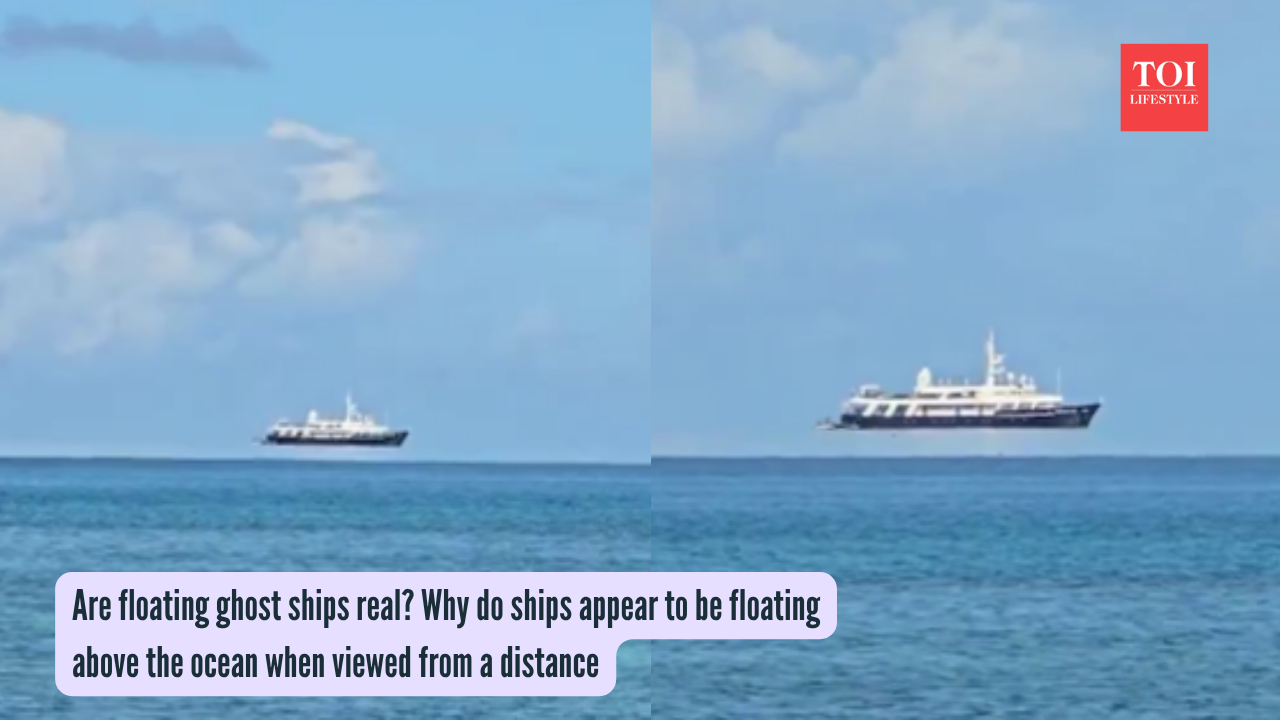 Are floating ghost ships real Why do ships appear to be floating above the ocean when viewed from a distance