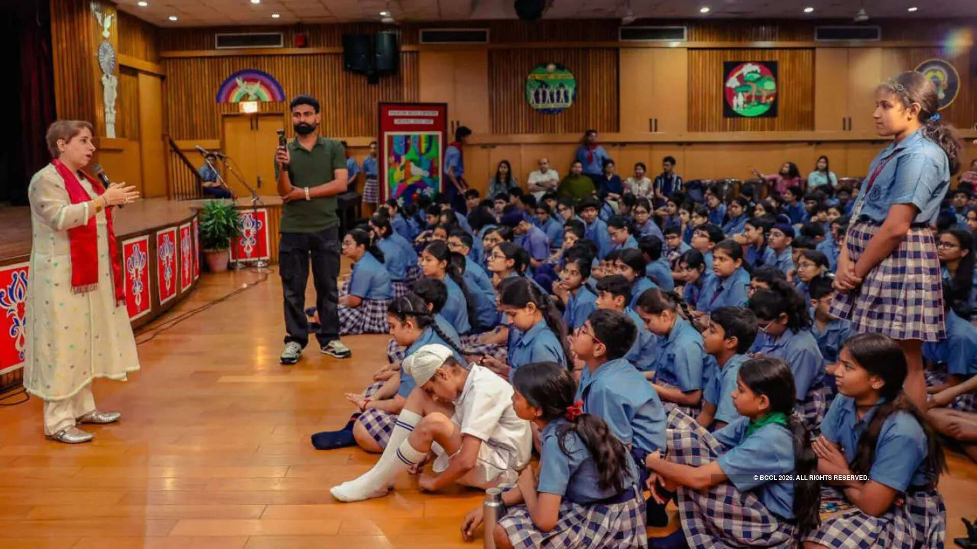 Guneet Monga interacted with students