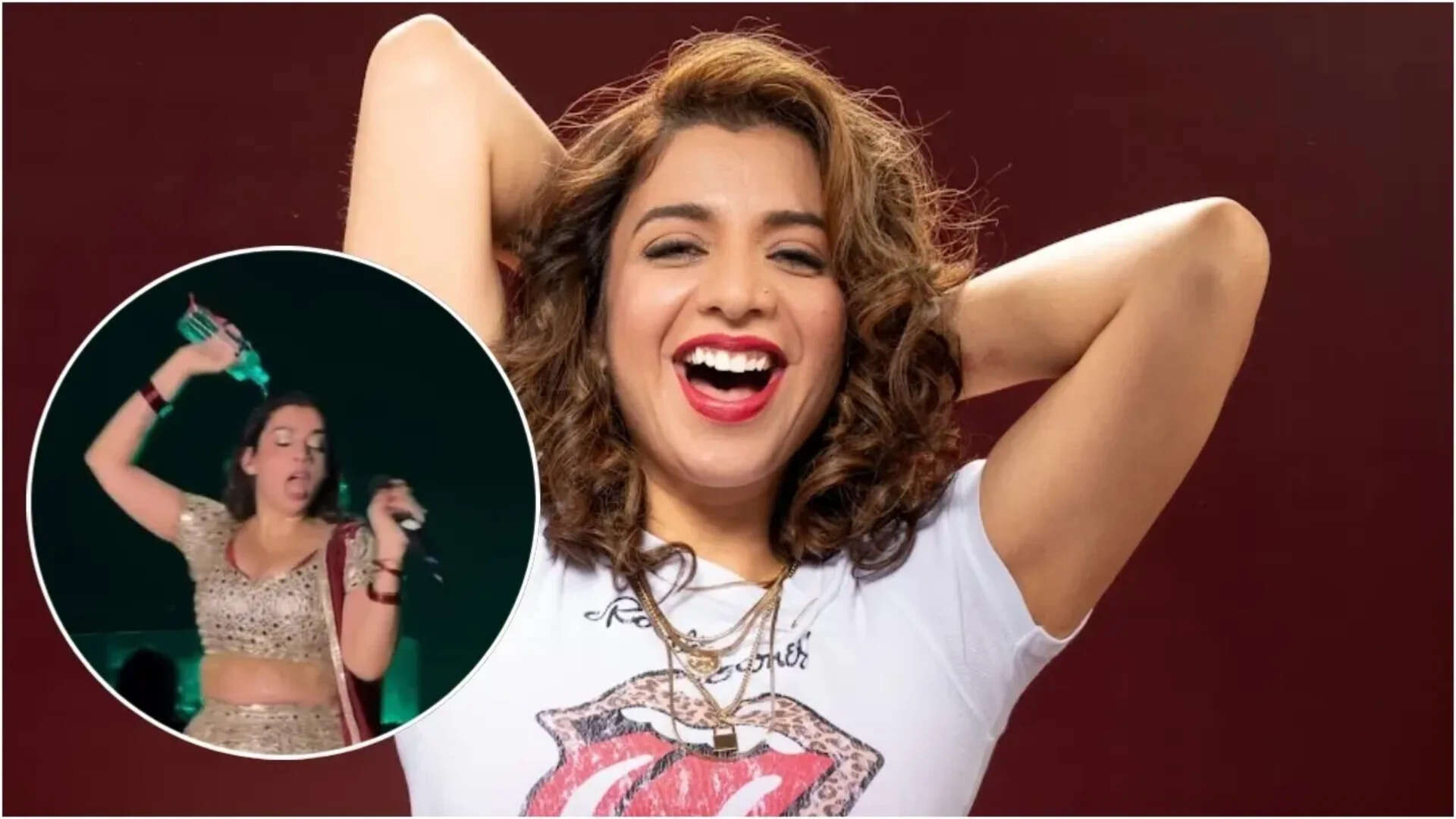 Jasmine Sandlas pours water on herself mid-performance: Watch