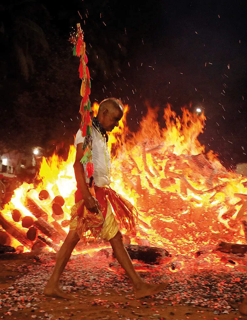 Dhond walking on fire