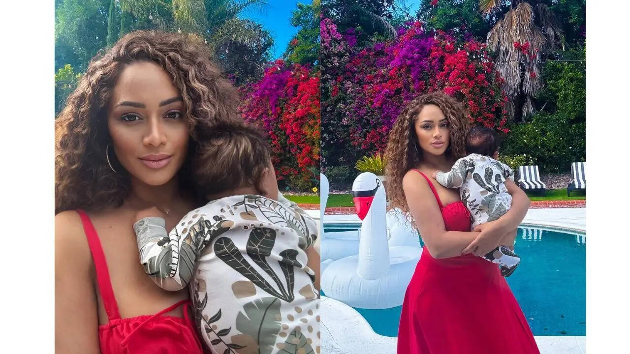 Princess Santiago with her child