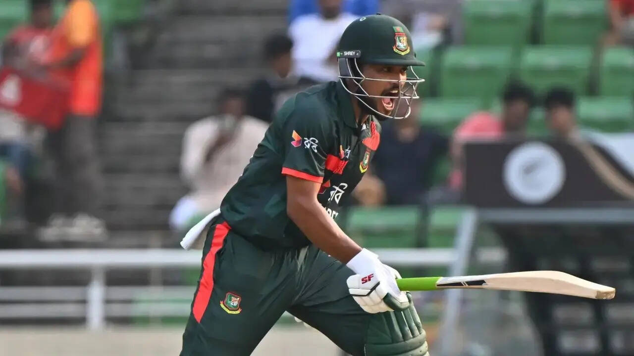 Bangladesh 192/4 in 38.1 Overs | BAN vs NZ, 3rd ODI Live Score: Najmul, Litton fifties drive Bangladesh forward  – The Times of India