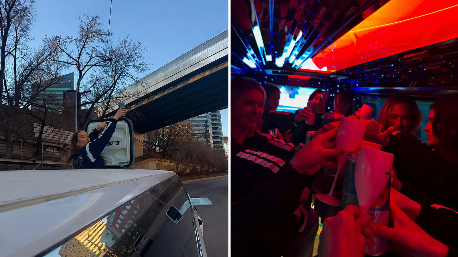 NHL-NHL star Connor McDavid wife Lauren Kyle leads Edmonton Oilers wives group partying custom jackets