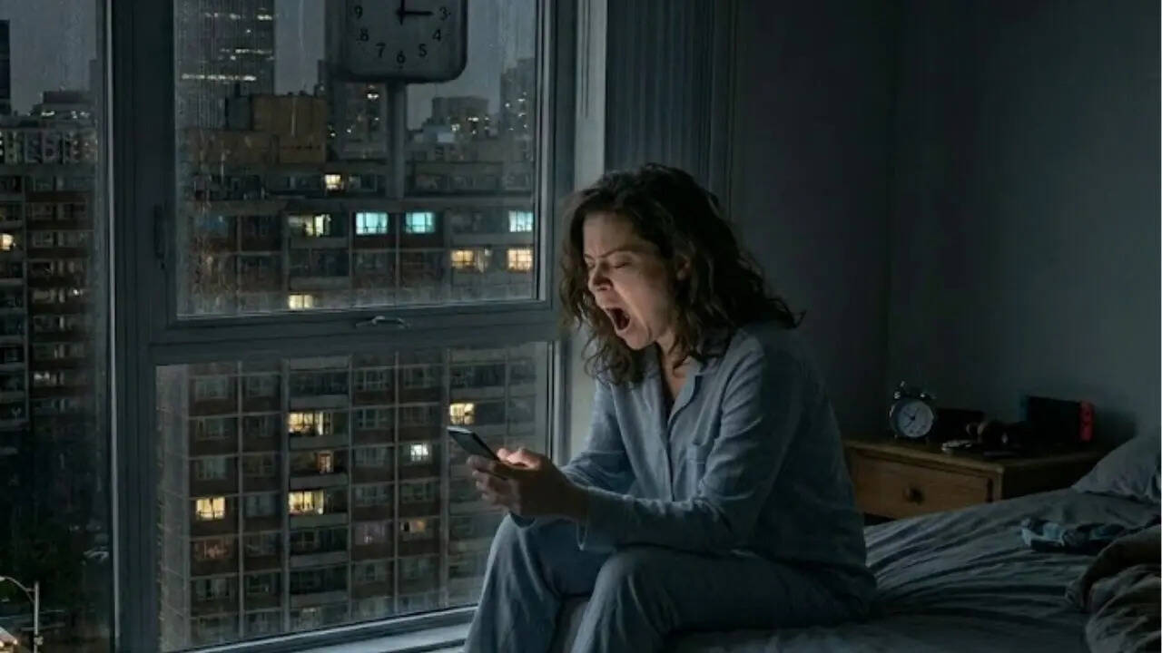 Night routines shift as screens stay switched on (AI image used for representational purpose only)