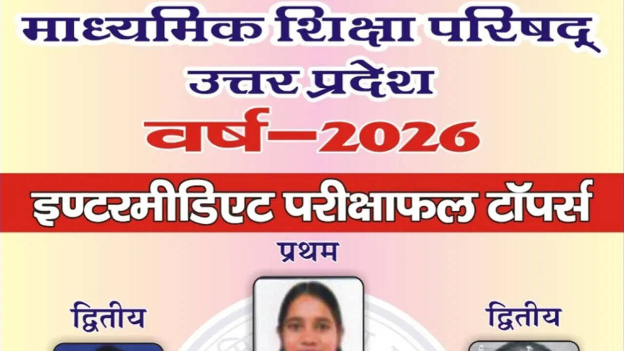 UP Board class 12 toppers list 2026: Shikha Verma leads intermediate merit list with 97.60%
