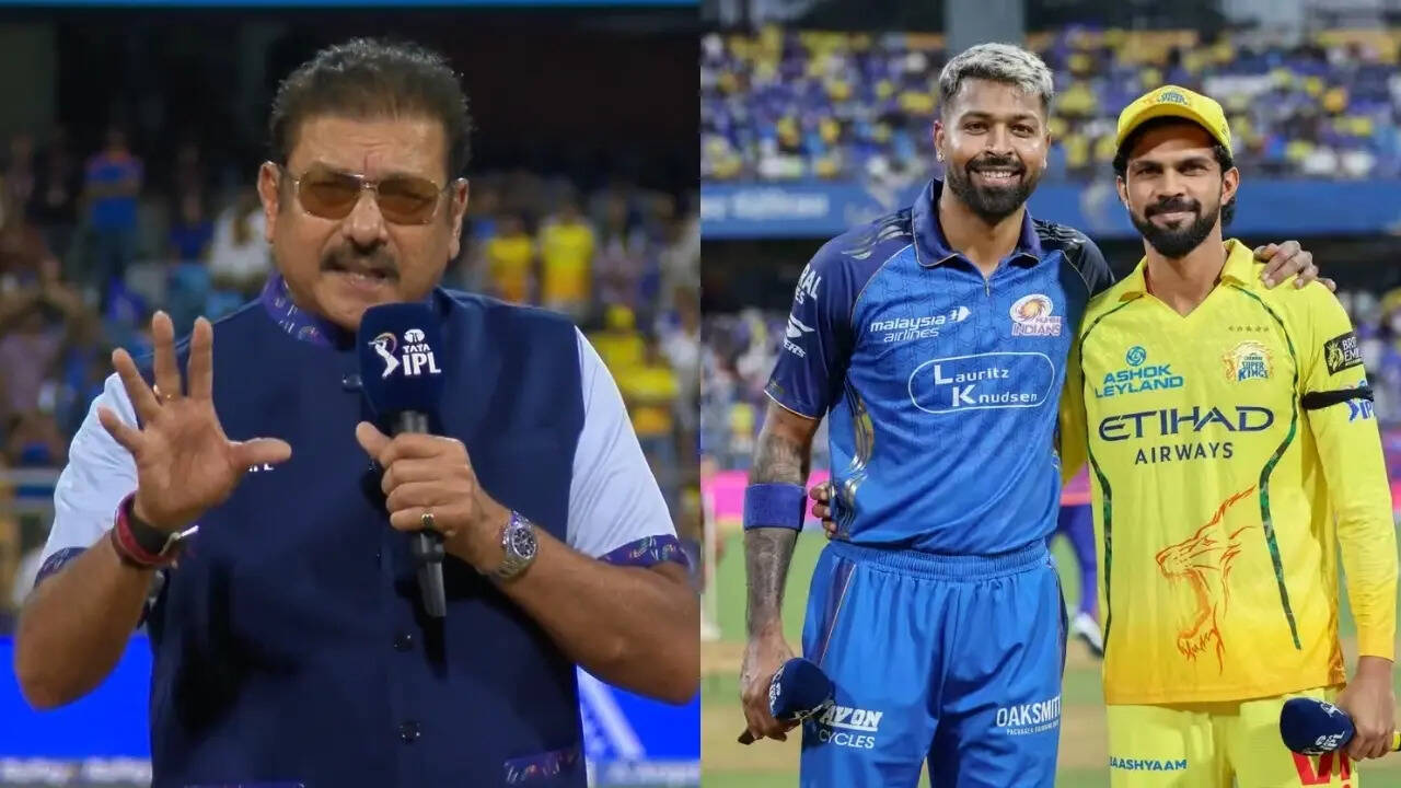Shastri almost blunders at toss; forgets Ruturaj Gaikwad's name - Watch