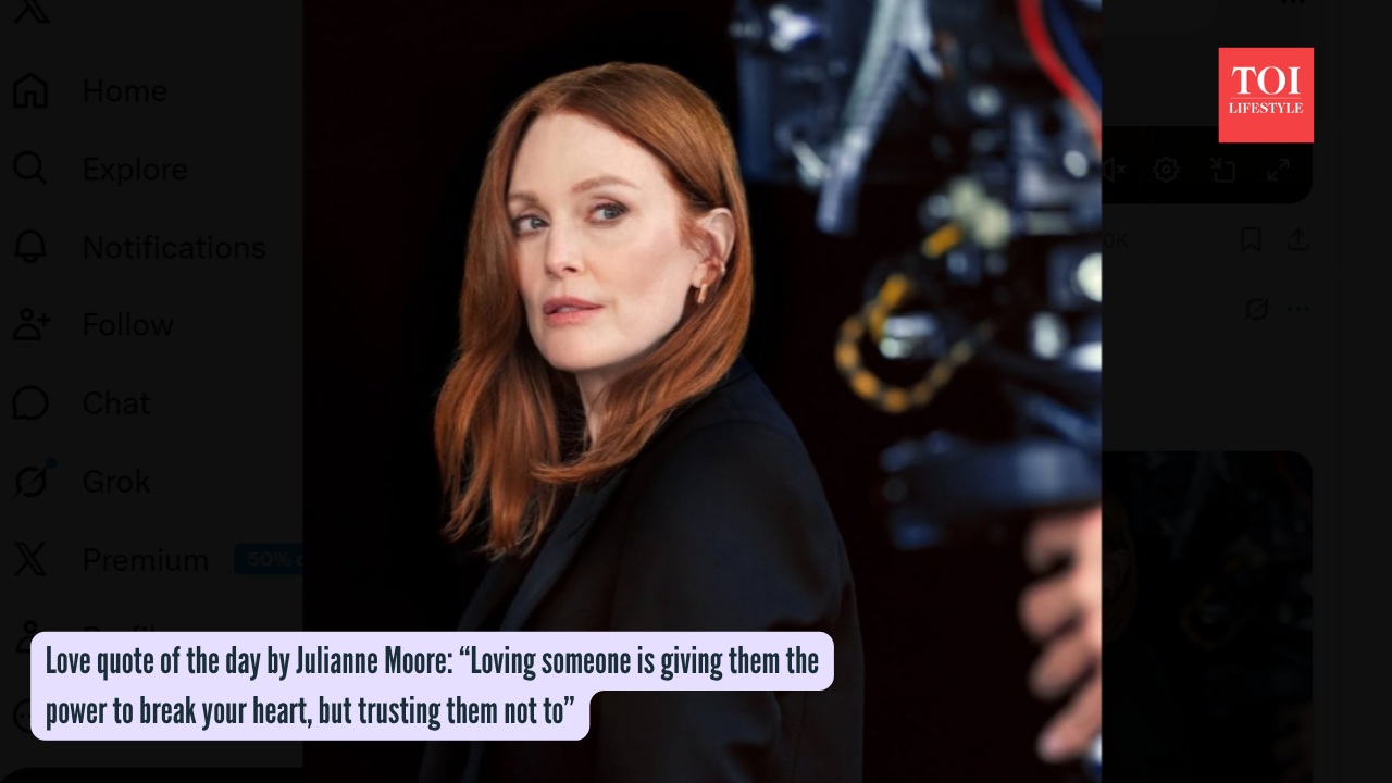 Love quote of the day by Julianne Moore “Loving someone is giving them the power to break your heart, but trusting them not to”