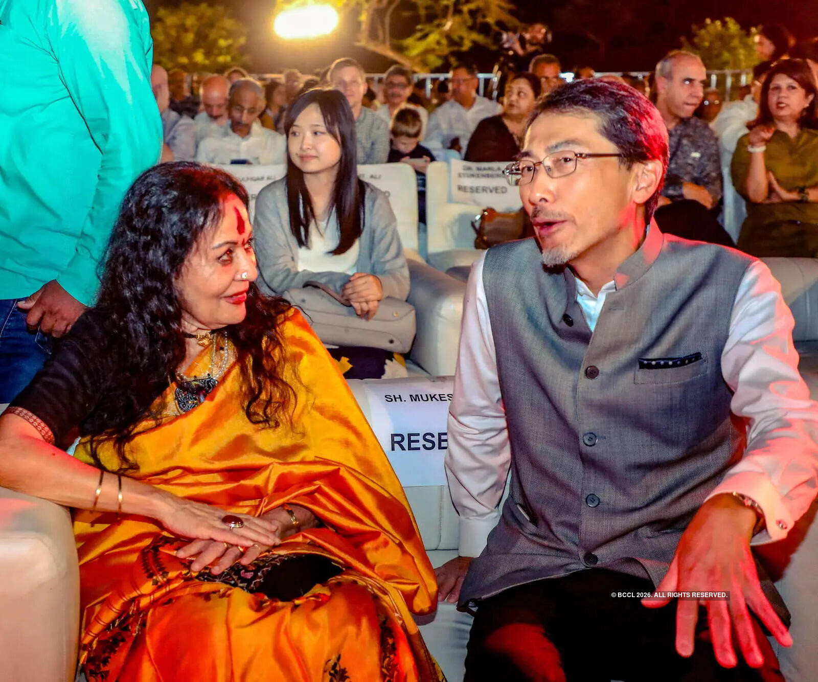 Sonal Mansingh with the Japanese Ambassador Ono Keiichi