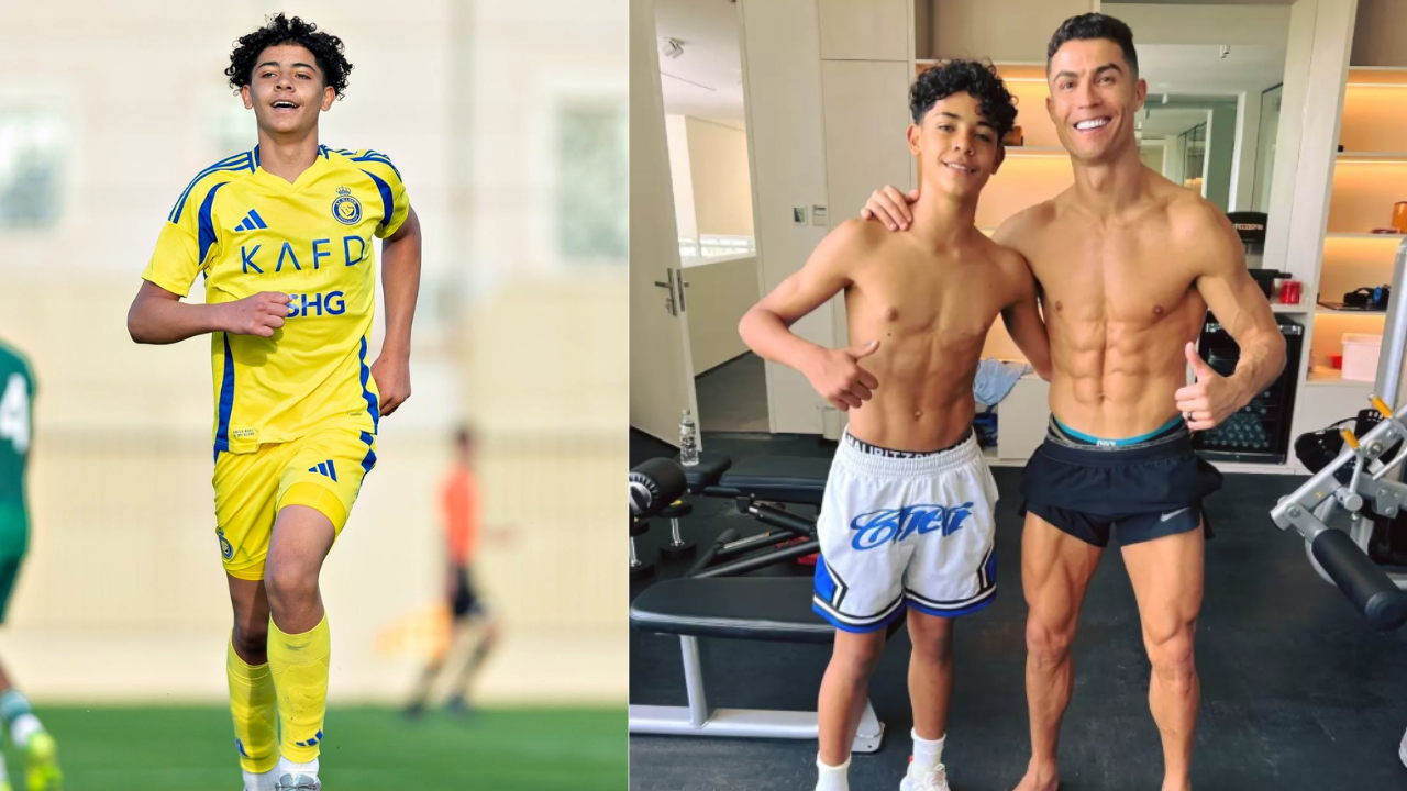 Christiano Ronaldo and Son Christian Dos Santos/ X Al Nassr Zone