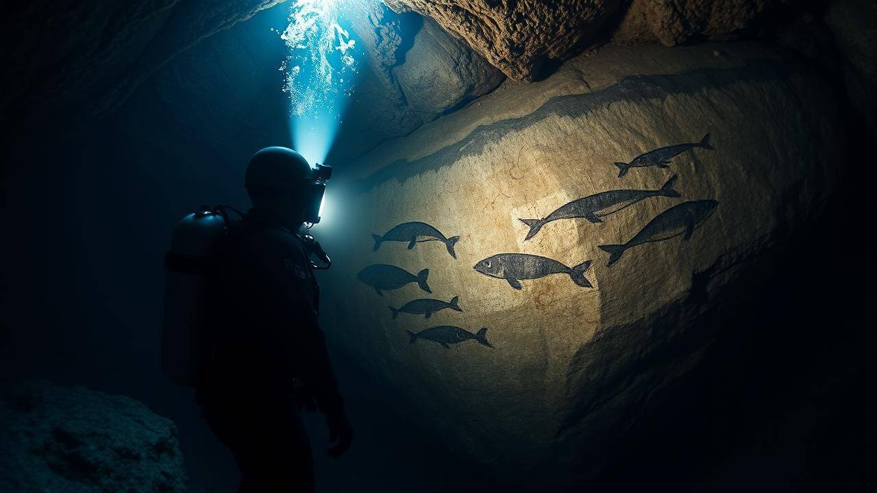 Diver Discovers Ancient Art