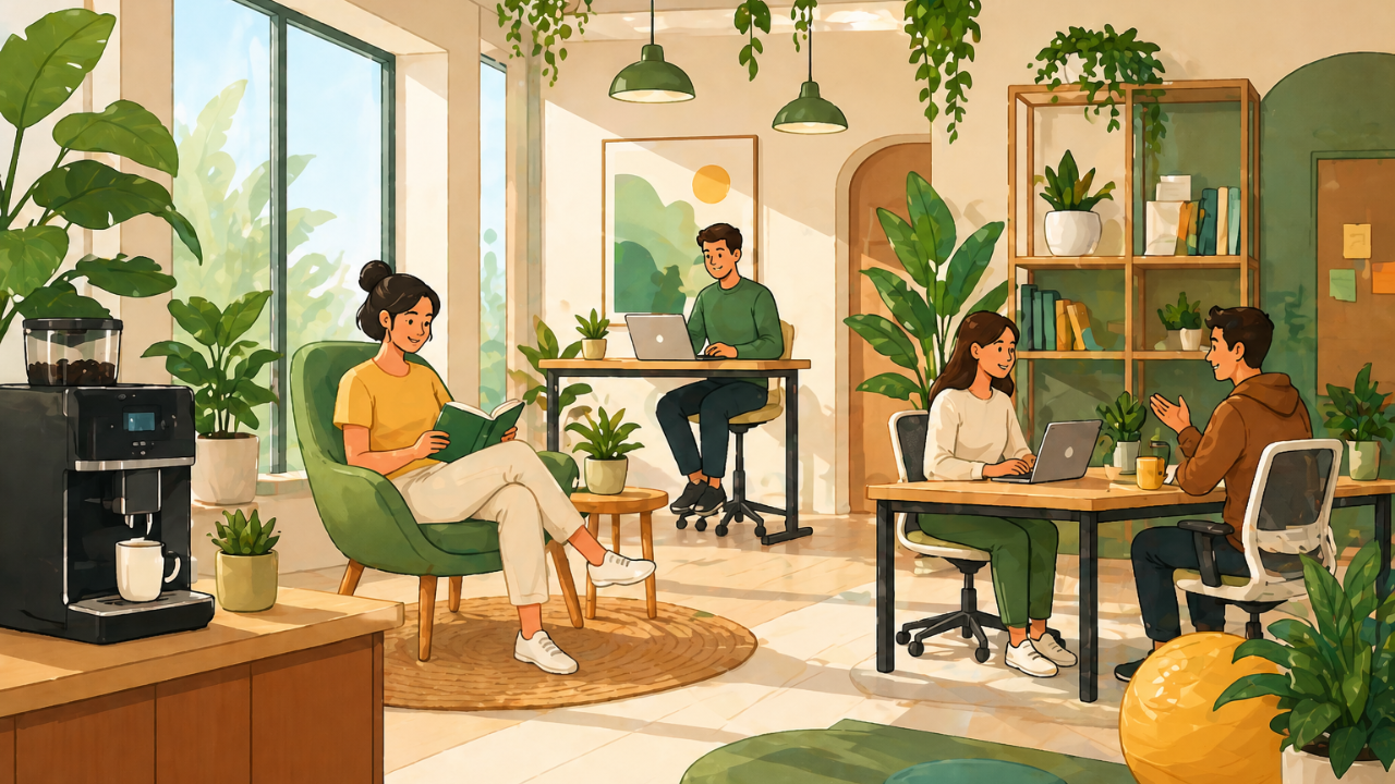 Plot twist: The healthiest offices aren't powered by coffee